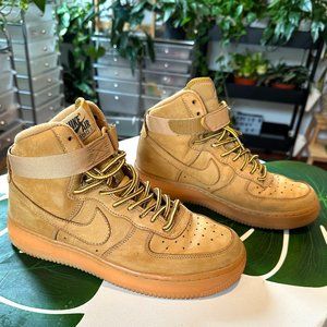 Air Force 1 Mid- Flax/Wheat-gum